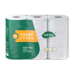دستمال توالت شش رول چهار لایه